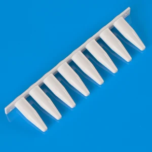 0.2mL PCR 8 tube strip, white.