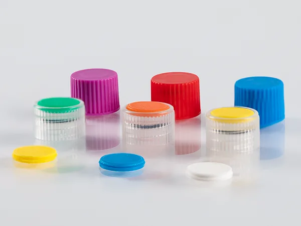 Colorful micro tube caps.