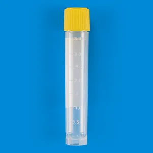 4.5mL cryo tube, self-standing, external thread.