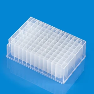 96 square well plate, 2.2mL, V bottom