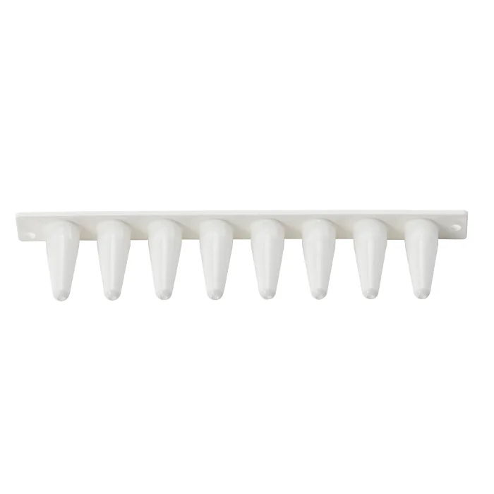 0.1mL PCR 8 tube strips, white.