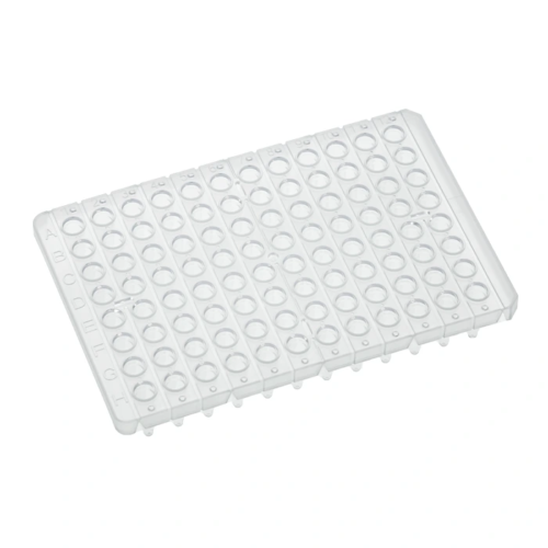 0.2 mL 96 well PCR plates, semi skirted, natural, cuttable.