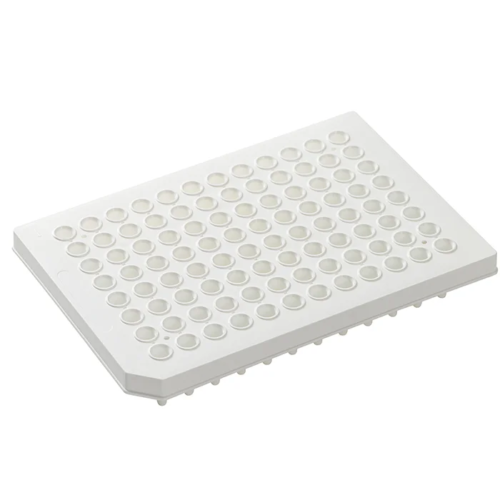 0.2 mL 96 well PCR plates, semi skirted, white.