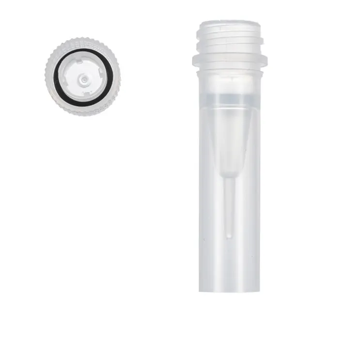 0.5mL screw cap micro tubes with seperate cap, self-standing, high cap.