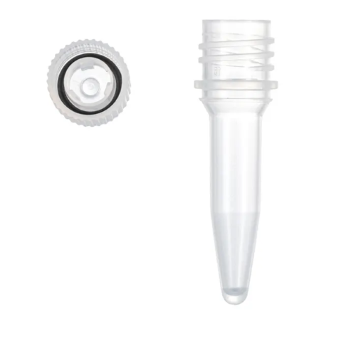 0.5mL screw cap tubes with seperate cap, conical, high cap.