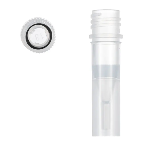 0.5mL screw cap micro tubes with seperate cap, self-standing, high cap, WG60008.