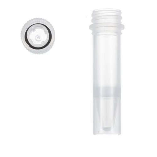 1.5mL screw cap micro tubes with seperate cap, self-standing, high cap.