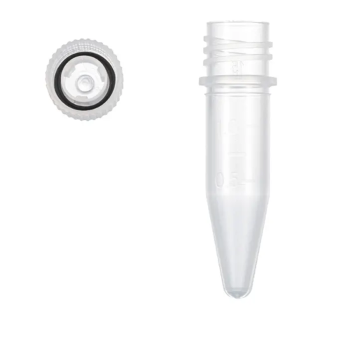 1.5mL screw cap tubes with seperate cap, conical, high cap.