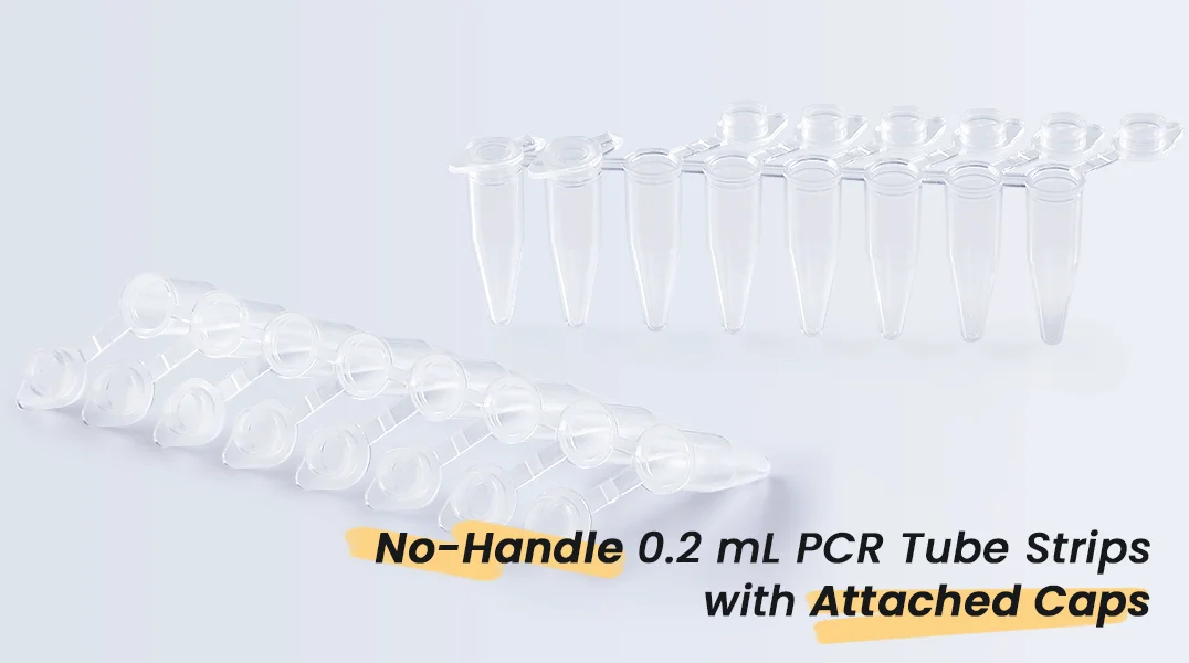 news-new 0.2ml pcr strips with caps, no handle.